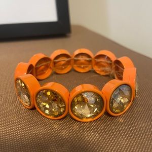 🧡 Anthropologie Chunky Orange Braclet